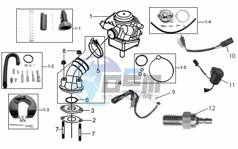 CABURATOR / INLET / FUEL CUT