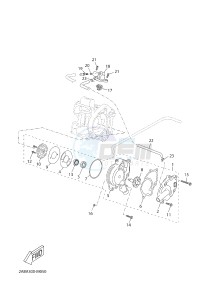 YP125RA (ABS) X-MAX125 ABS X-MAX125 ABS (2ABD) drawing WATER PUMP