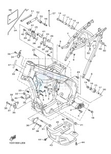 WR450F (1DX1 1DX2) drawing FRAME