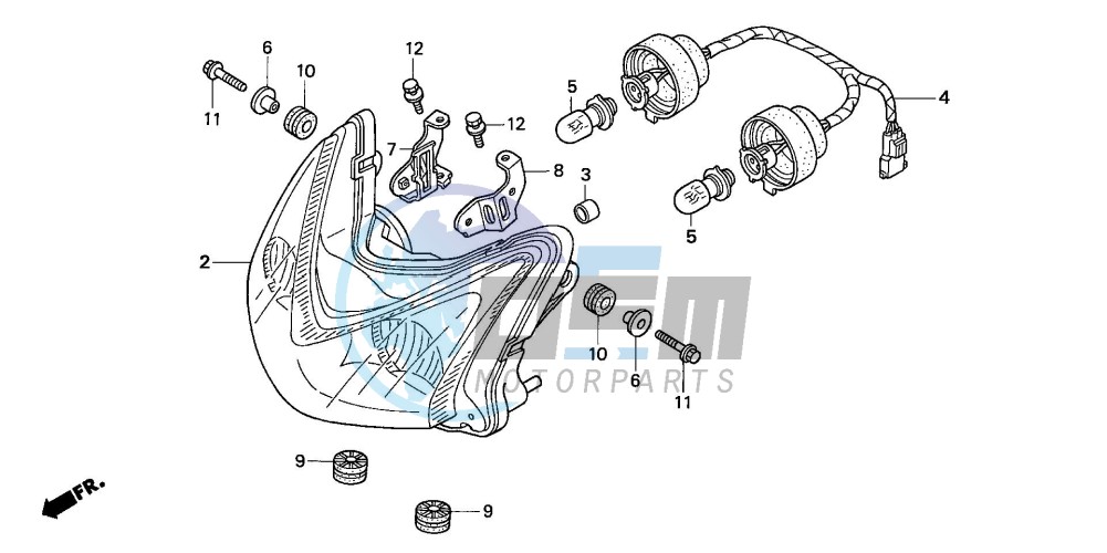 HEADLIGHT (TRX450R4,5)