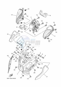 MT-07 MTN690 (BATK) drawing HEADLIGHT