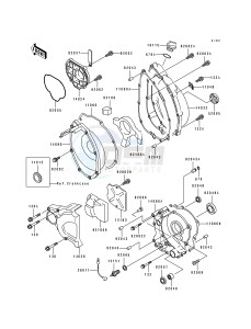 ZX 750 L [NINJA ZX-7] (L1-L3) [NINJA ZX-7] drawing ENGINE COVER-- S- -