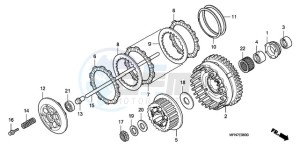 CB1000RA France - (F / CMF) drawing CLUTCH