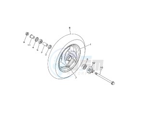 VITY 125 drawing FRONT WHEEL