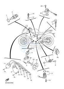 XJ6S ABS 600 DIVERSION (S-TYPE, ABS) (36D5) drawing ELECTRICAL 1