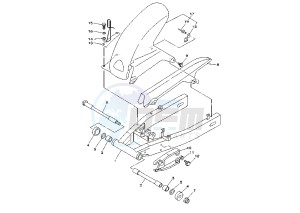 TDM 850 drawing REAR ARM