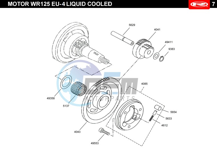 STARTER CLUTCH  EURO4