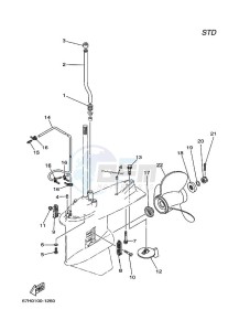 Z150PETOL drawing LOWER-CASING-x-DRIVE-2