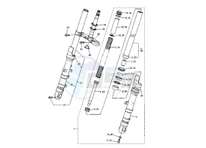 FZ6-SA FAZER 600 (ABS) drawing FRONT FORK