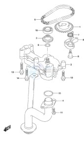 DF 300AP drawing Oil Pump