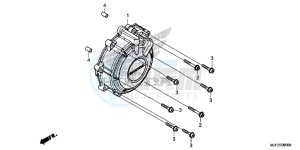 CB650FAJ CB650F 2ED drawing GENERATOR COVER