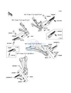 NINJA_ZX-6R ZX600P8F FR GB XX (EU ME A(FRICA) drawing Footrests