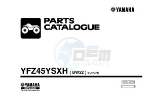 YFZ450R YFZ45YSXH (BW22) drawing .1-Front-Page