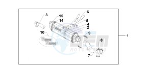 CB1000RAC drawing TITANIUM SLIPON EXHAUST CB1000R