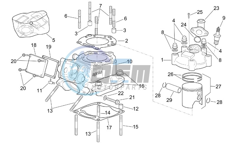 Vertical cylinder assembly