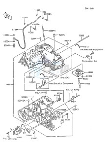 ZX 600 C [NINJA 600R] (C8-C9) [NINJA 600R] drawing CRANKCASE