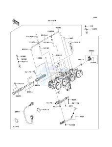 ZR 1000 B [Z1000] (7F-8F) B7F drawing THROTTLE