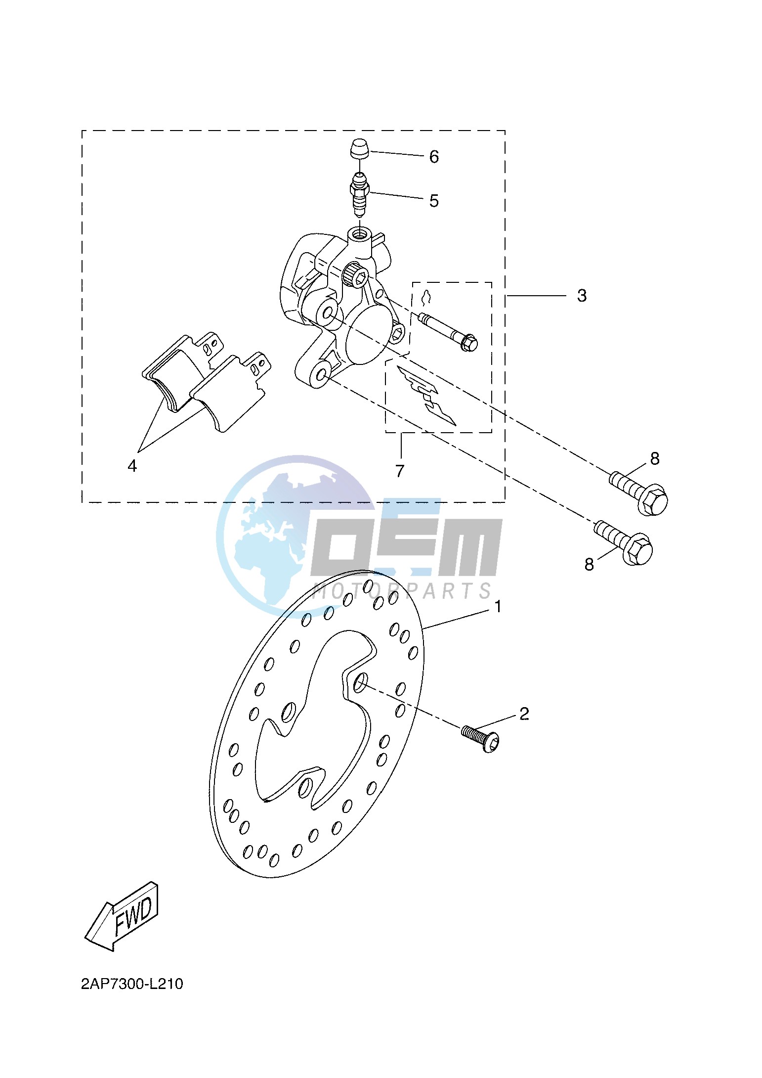 FRONT BRAKE CALIPER