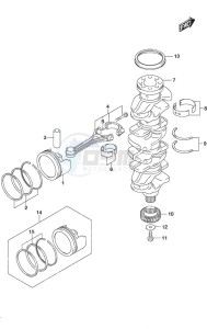 DF 150AP drawing Crankshaft