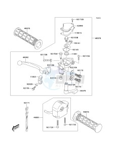 KSF 80 A [KFX80] (A6F) A6F drawing HANDLE LEVER