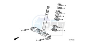 CB1000R9 UK - (E / MPH) drawing STEERING STEM