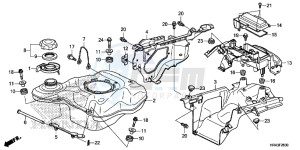 TRX500FM1E TRX500FM1 Europe Direct - (ED) drawing FUEL TANK