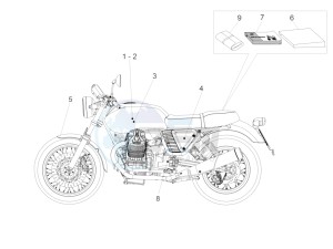 V7 II Stone ABS 750 drawing Decal and plate set