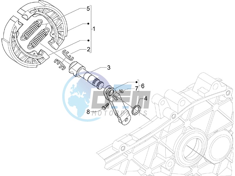 Rear brake - Brake jaw