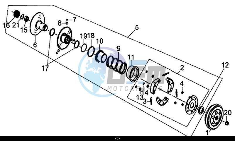 DRIVEN PULLEY ASSY