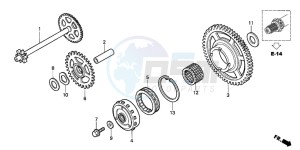 CBR1000RR drawing STARTING CLUTCH