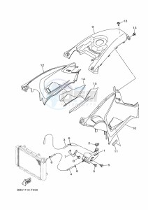 YFM450FWBD KODIAK 450 EPS (BEY1) drawing SIDE COVER