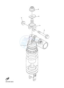 YZF-R6 600 R6 (1JSL 1JSM) drawing REAR SUSPENSION