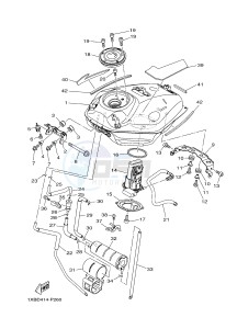 MT07A MT-07 ABS 700 (BU21) drawing FUEL TANK