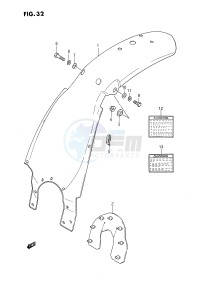 DS80 (E3) drawing REAR FENDER