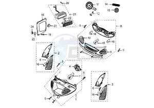 VIVACITY CATALYC - 50 cc drawing HEADLAMPS-BLINKERS