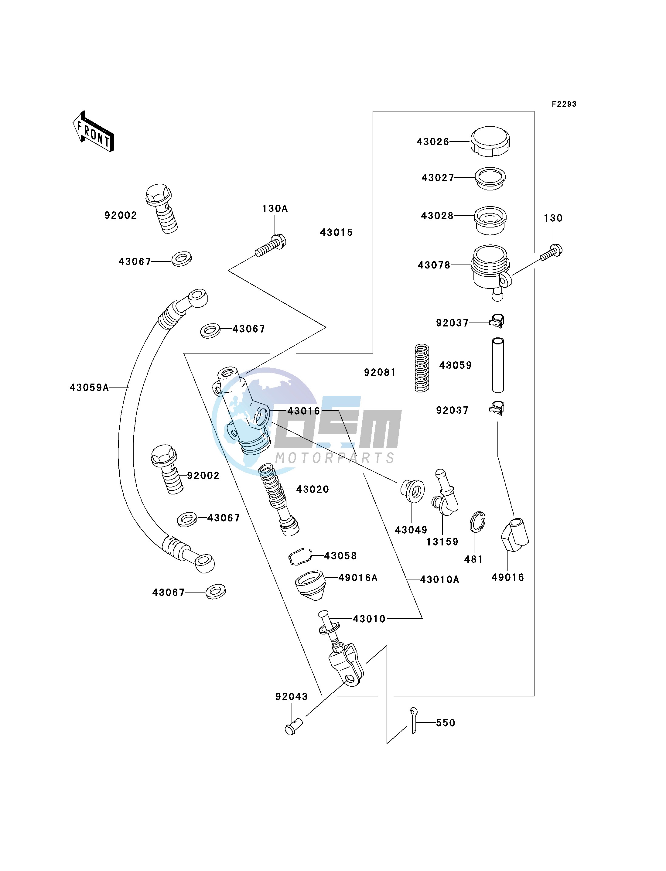 REAR MASTER CYLINDER-- P20- -