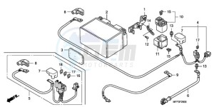 CB1300A9 BR / ABS MME - (BR / ABS MME) drawing BATTERY