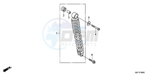 NSC50T2E NSC50T2E UK - (E) drawing REAR CUSHION