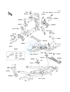 ZX 1000 M [NINJA ZX-10R] (C1) [NINJA ZX-10R] drawing FRAME FITTINGS