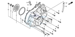 XL1000VA drawing RIGHT CRANKCASE COVER