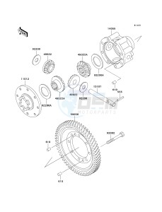 KAF 950 A [MULE 2510 DIESEL] (A1-A3) [MULE 2510 DIESEL] drawing DIFFERENTIAL