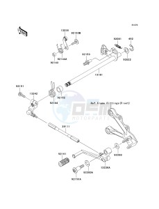 ZX 600 N [NINJA ZX-6RR] (6F) N6F drawing GEAR CHANGE MECHANISM