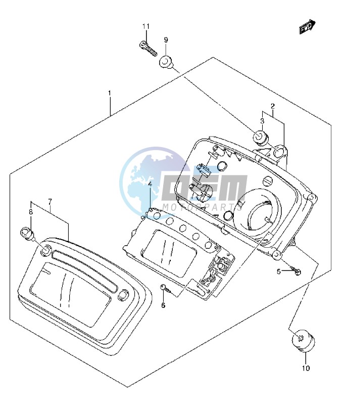 SPEEDOMETER (LT-A750XL3 P17)