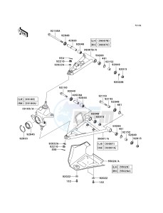 KVF 750 E [BRUTE FORCE 750 4X4I NRA OUTDOORS] (E8F-E9FA) E8F drawing FRONT SUSPENSION