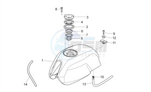 V7 II Special ABS 750 USA-CND drawing Fuel tank