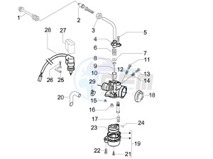 Stalker 50 drawing Carburetors components