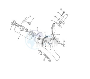 TT R E/LE 125 drawing CAMSHAFT AND TIMING CHAIN