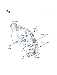 NINJA_ZX-10R_ABS ZX1000KEF FR XX (EU ME A(FRICA) drawing Engine Mount