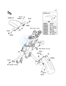 ER-6f ABS EX650DBF GB XX (EU ME A(FRICA) drawing Front Fender(s)