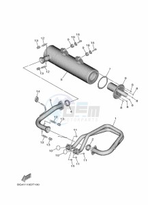 YXF850E YX85FPAN (BARK) drawing EXHAUST